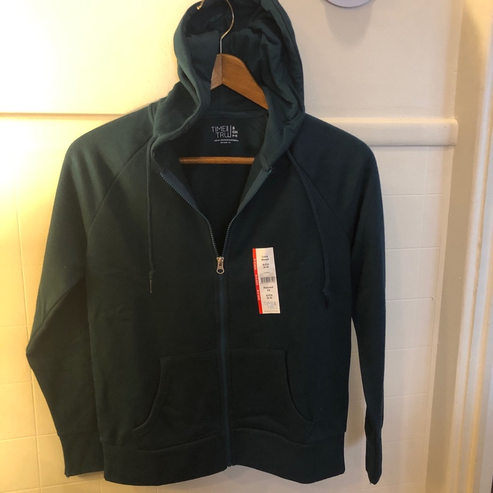 Time and Tru NEW Hooded Zip Sweatshirt Size: S